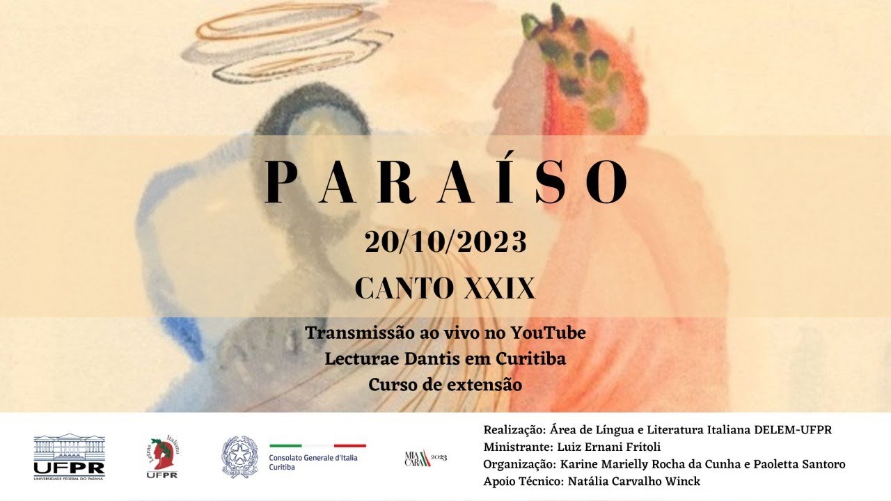 20/10/2023 - CANTO XXIX - PARAÍSO