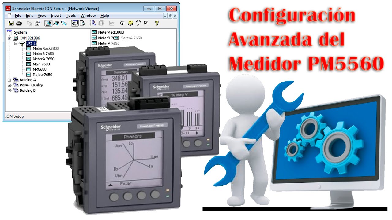 🛠 Configuración Avanzada del 📊 MEDIDOR PM5560 Schneider Electric, serie PowerLogic PM5000