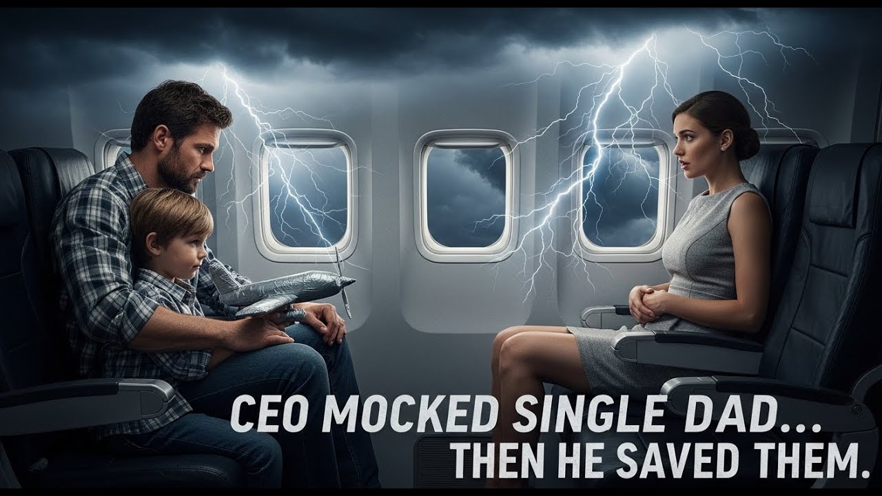 CEO Mocked Single Dad on Flight — Until Captain Asked in Panic “Any Fighter Pilot On Board”