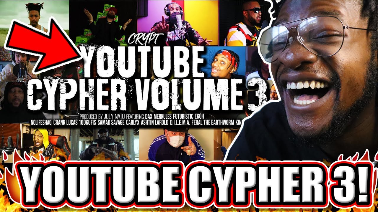 Crypt - YouTube Cypher Vol. 3 (ft. Dax, Merkules, NoLifeShaq, Futuristic, Crank Lucas) REACTION