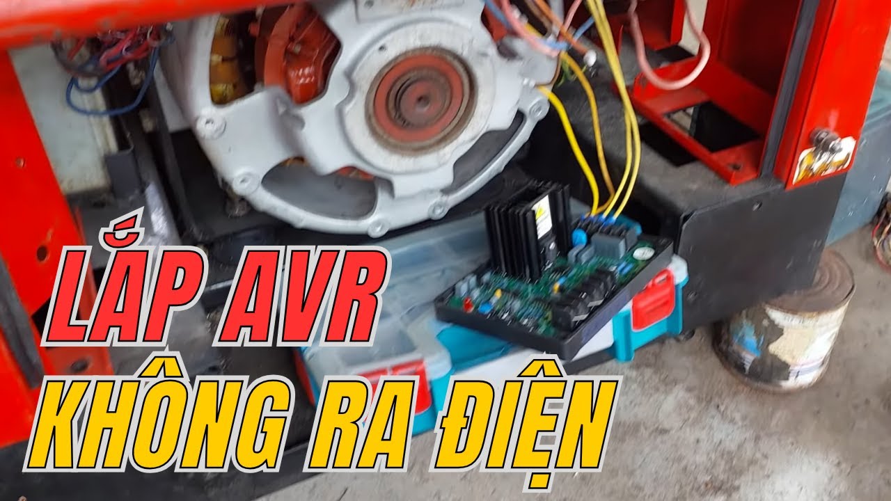 Máy phát điện kích phụ AVR mới vẫn không ra điện | Quang máy phát điện