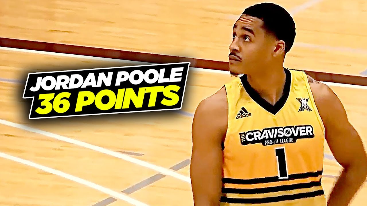 Jordan Poole WILD 36 Points At The Crawsover Pro Am! Shows Off INSANE Range!