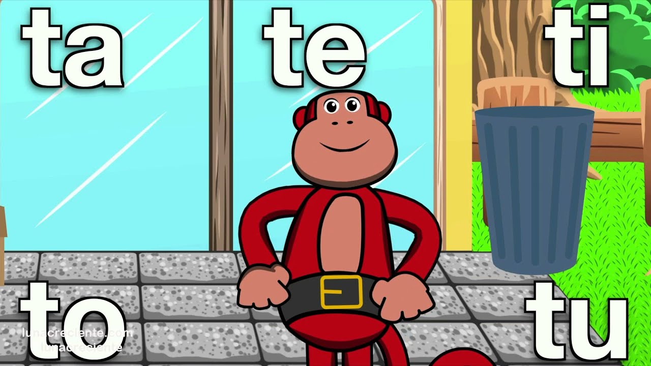¿Un Mono Que Habla? ta te ti to tu  Aprendamos a Leer con El Mono Sílabo