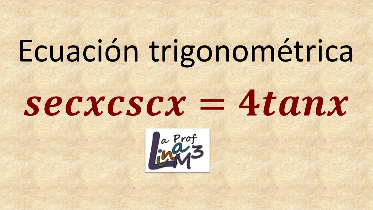 Ecuación trigonométrica | Ejercicio 6 | La Prof Lina M3