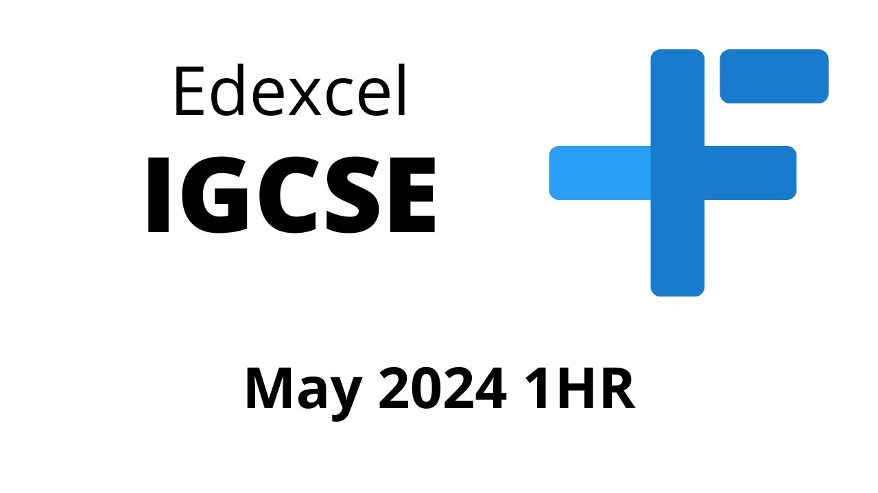 IGCSE Maths Edexcel May 2024 Paper 1HR
