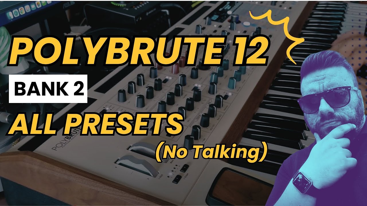 Exploring All Factory Presets – Bank 2 | Arturia PolyBrute 12 Sounds Demo (No Talking)