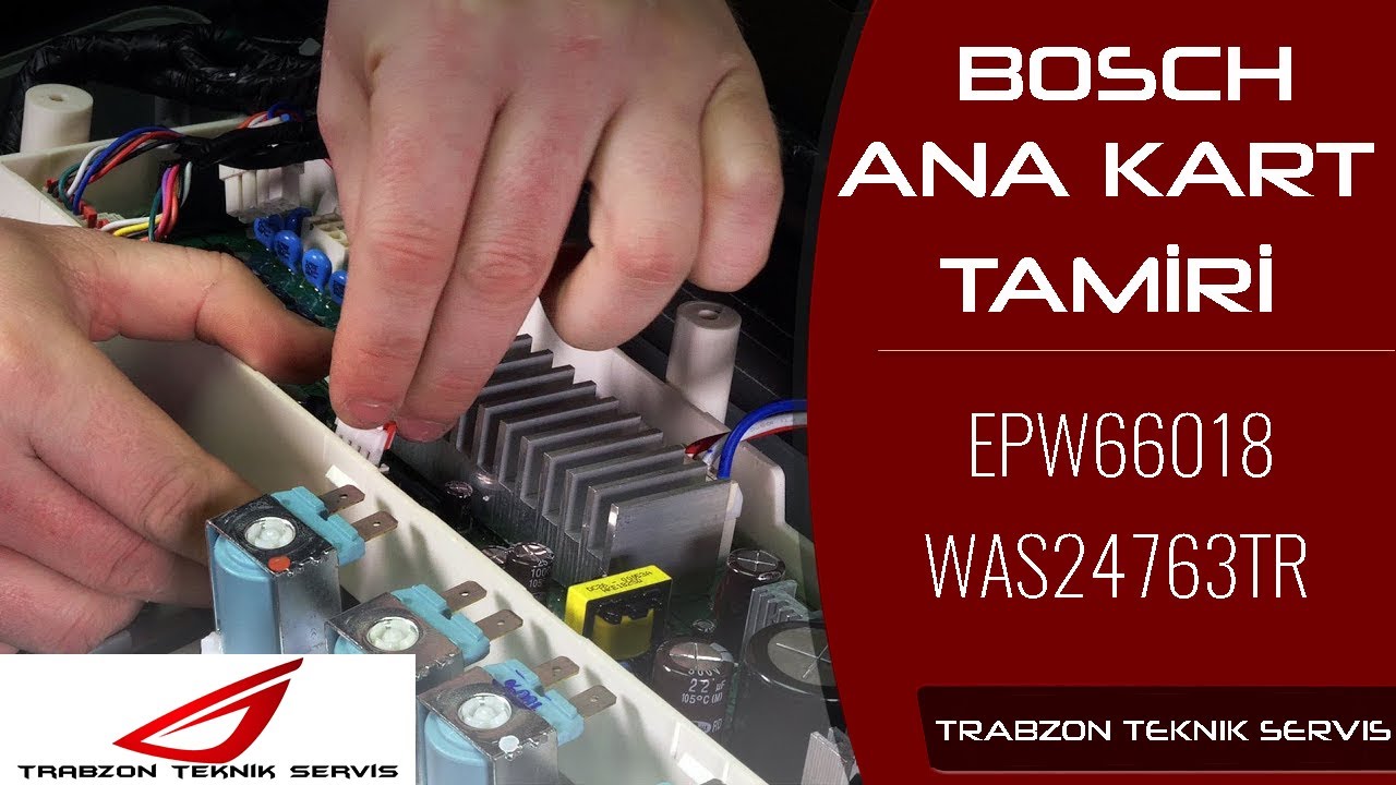 Bosch was24763tr logixx 8 - epw66018 -  5560010411 Ana Kart Tamiri Main Board Repair