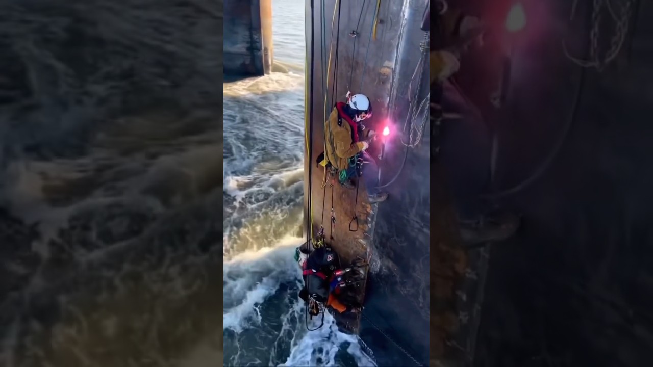 What it&rsquo;s like to work on a oil rig 🤯 #ocean