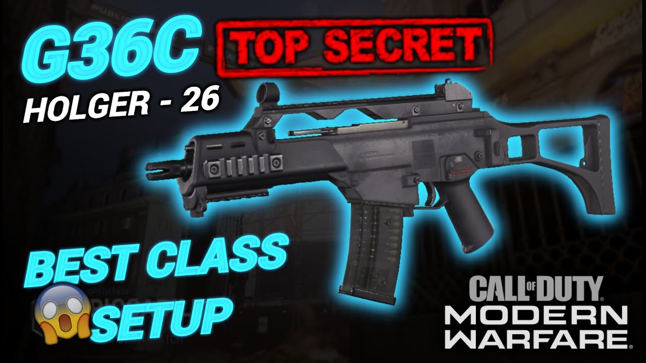 MW - SECRET HOLGER 26 (G36C) BEST CLASS SETUP *TURN IT INTO A ASSAULT RIFLE*