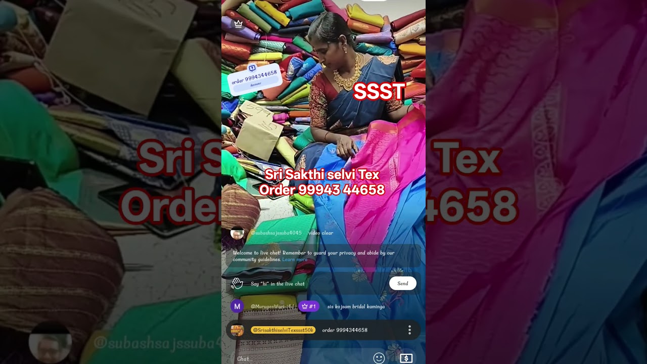 Sri sakthi selvi Tex #saree #elampillaisareescollection #srisakthiselvitex