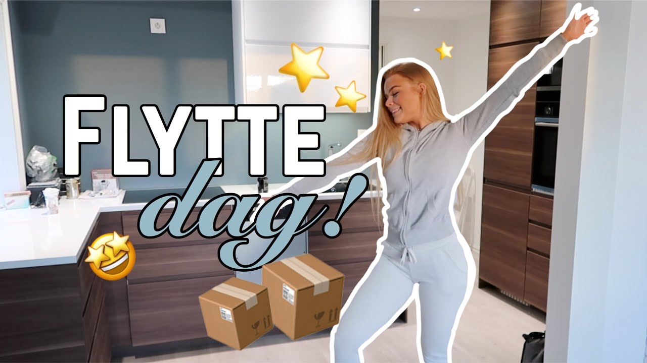 ENDELIG FLYTTER VI - Flyttevlogg #2 + Cardio & beintrening hjemme!