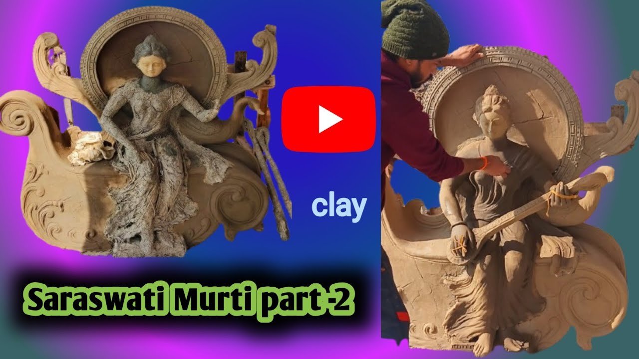 How to make Saraswati Murti making part -2 l Saraswati Murti Banaye l Saraswati Murti 