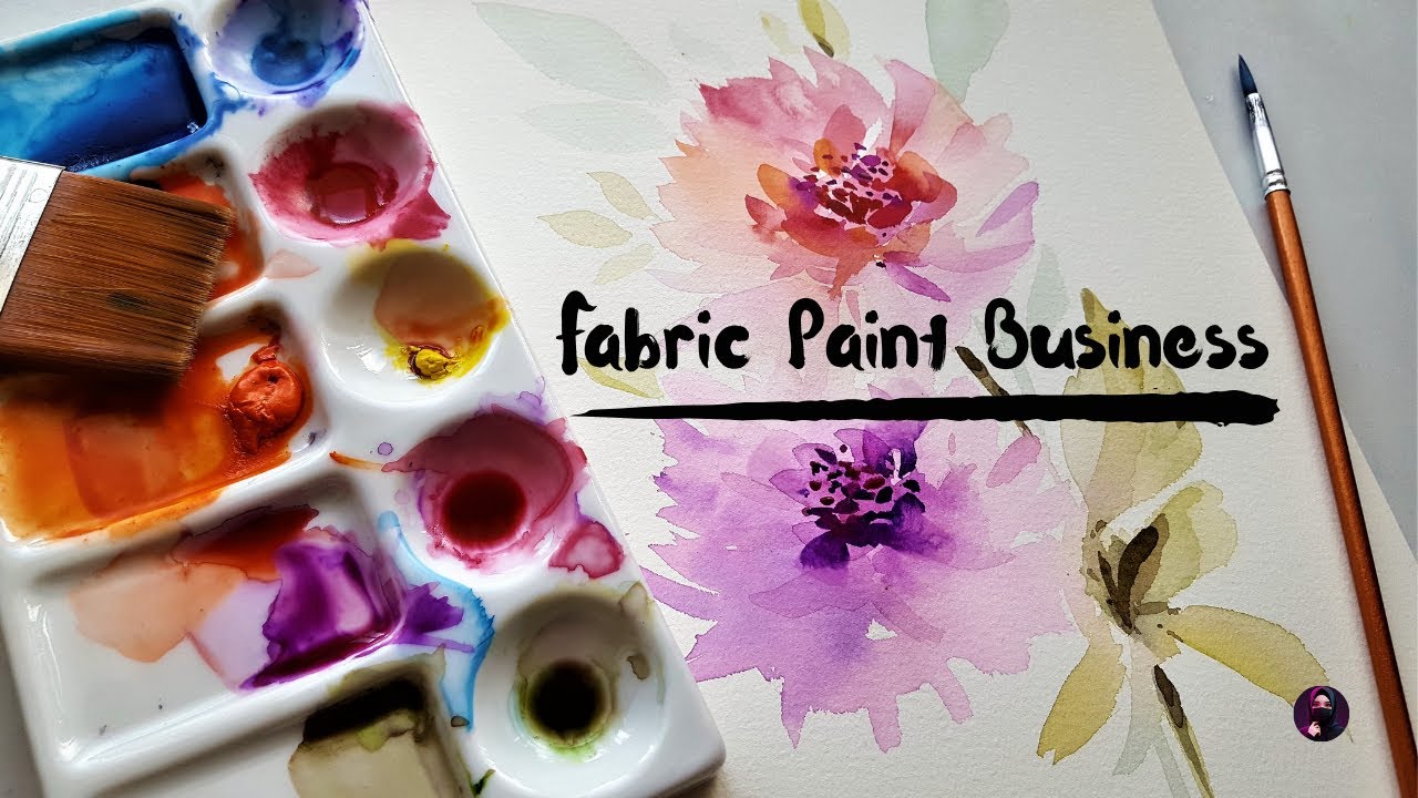 Fabric Paint Business for Beginners | Hand Painted Organza Dupatta 