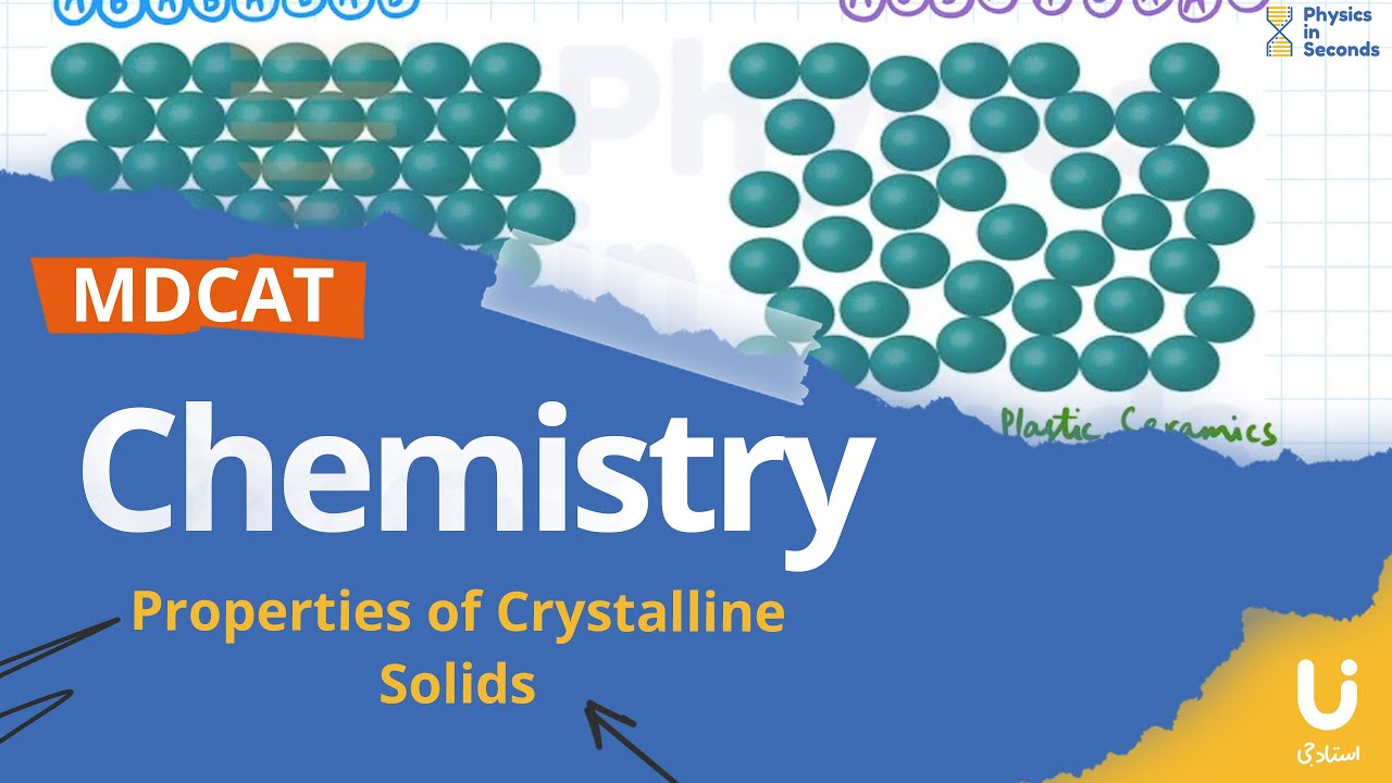 #mdcat Chemistry - Properties of Crystalline Solids