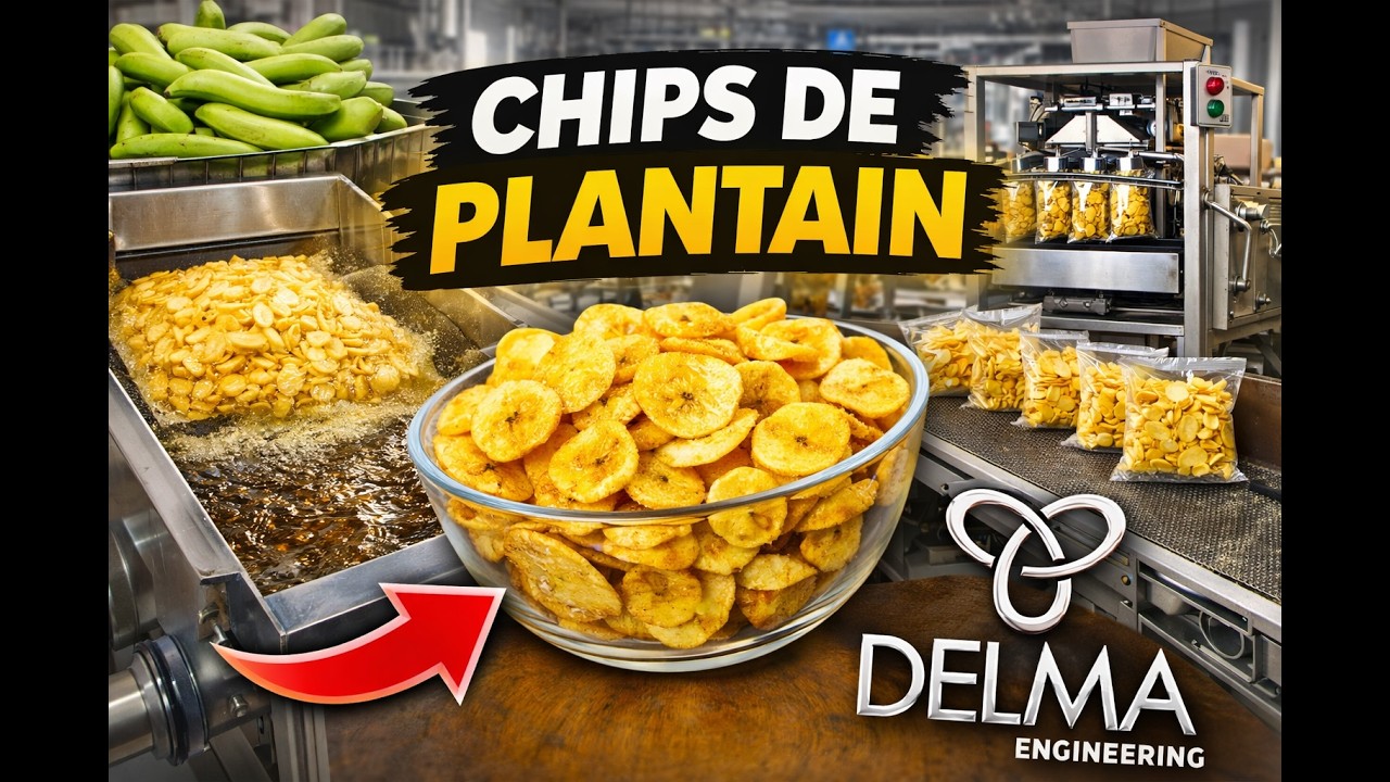 Usine de transformation de banane plantain en chips