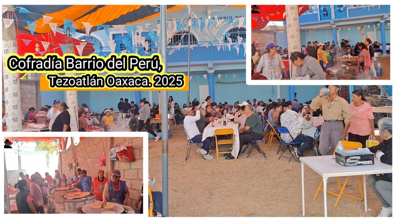 ‼️Cofradía Barrios del Perú, Tezoatlán Oaxaca 2025‼️ 🥳🎶😋 #yorshelmixteco 