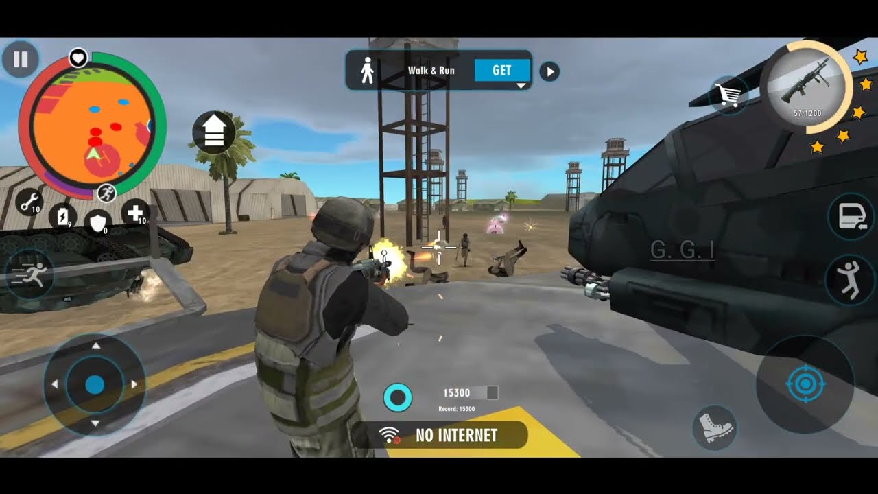 fake army man destroying army base 🪖( Real Gangster Crime, (by Naxeex LLC)