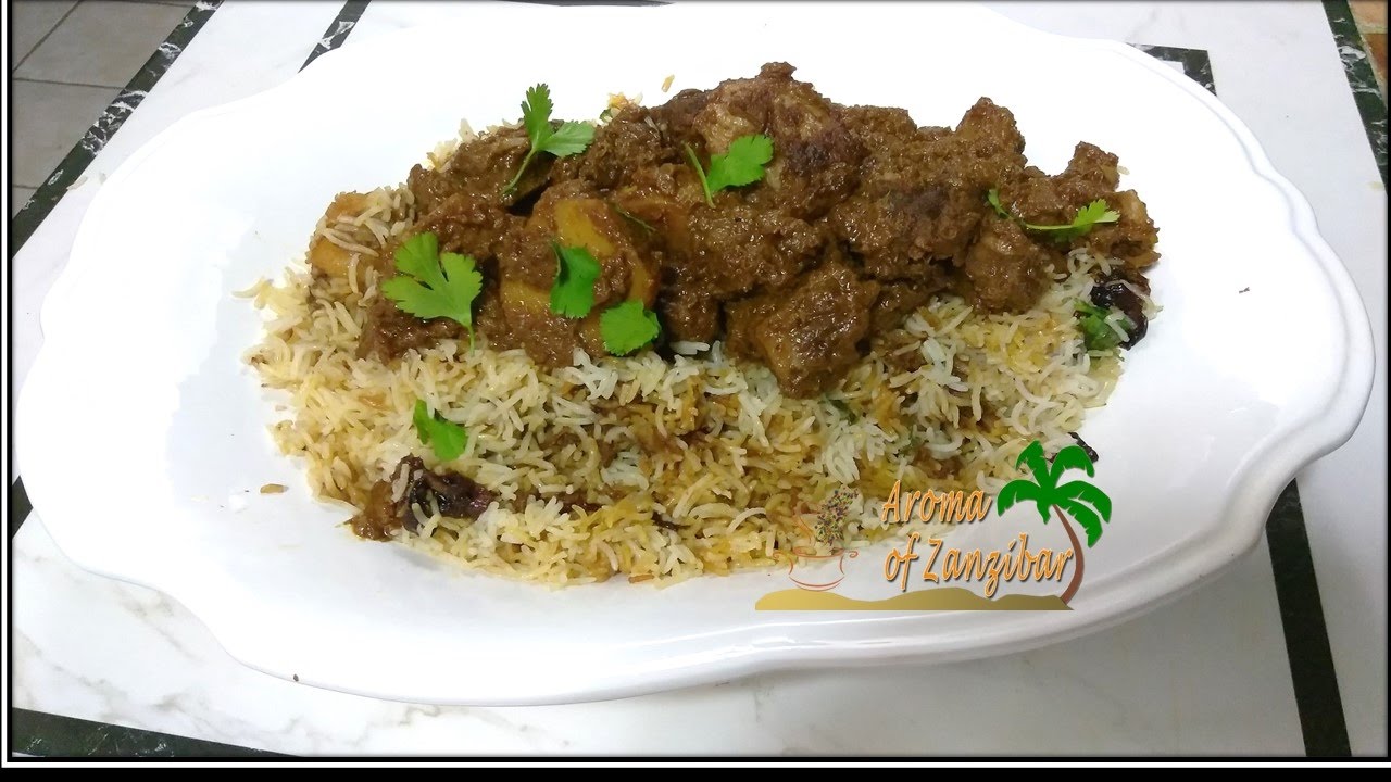 BIRIANI YA NYAMA YA MBUZI - KISWAHILI