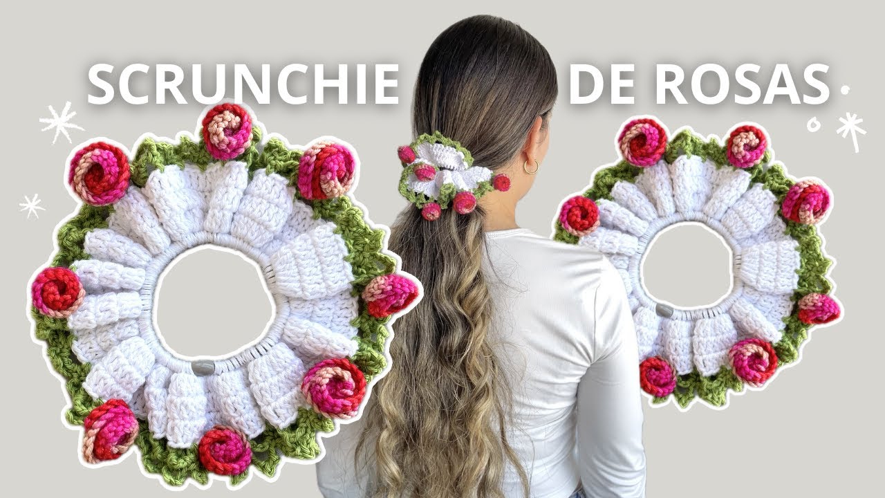 Teje un Coletero con Rosas de Ensue&ntilde;o &iexcl;S&uacute;per F&aacute;cil y Divertido!😍🧶| Tutorial Hebras Crochet