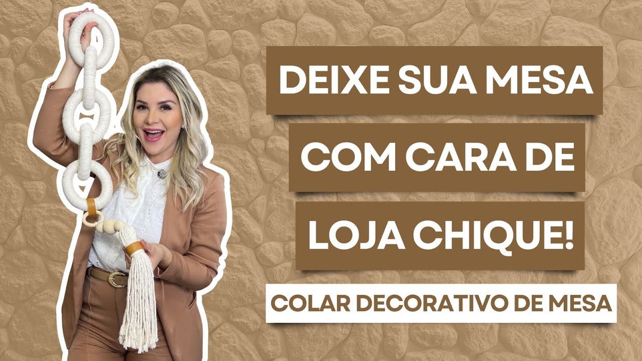 Como Fazer Colar de Mesa com Cara de Loja Chique