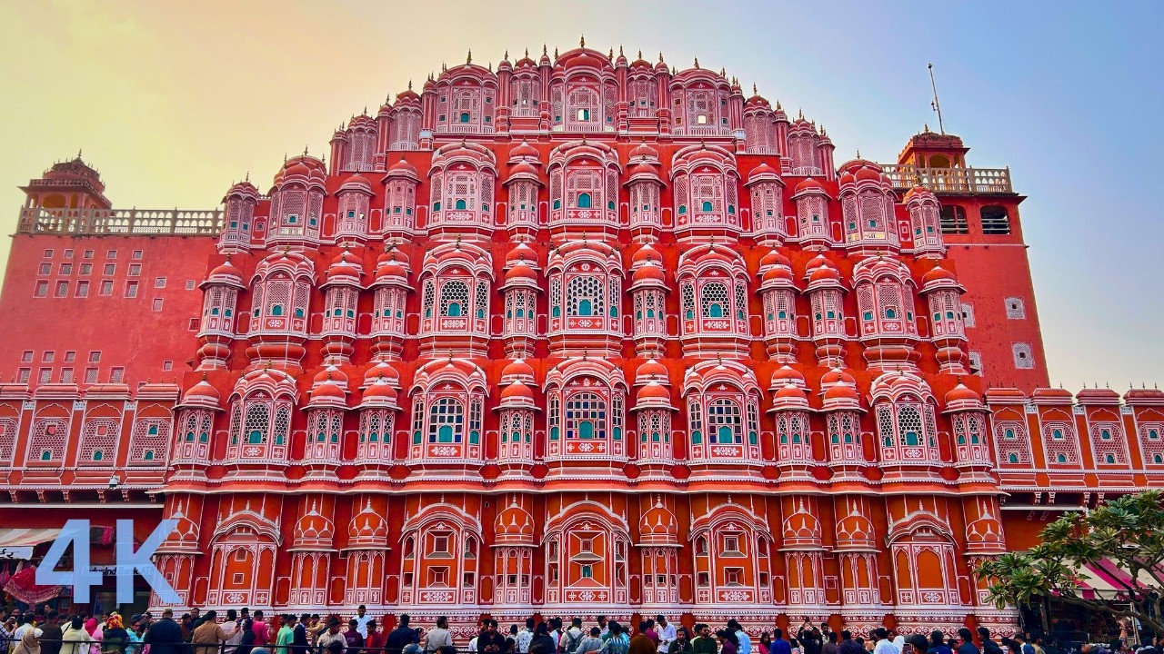 Hawa Mahal, हवा महल, The Palace of Winds | 953 Windows & Secrets You Never Knew, Walk in 4K Binaural
