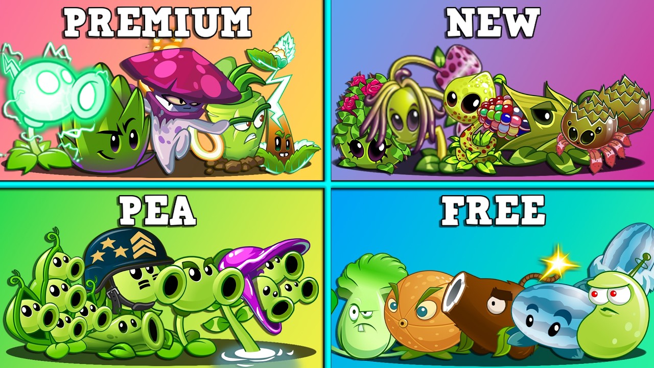 Teams PREMIUM x NEW x PEA x FREE Battlez - Who Will Win? - PvZ 2 Team Plants