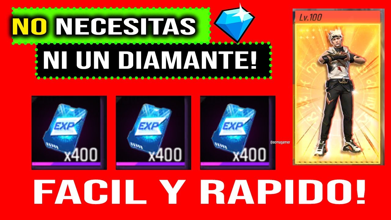 ✅Como SUBIR RAPIDO de NIVEL en el PASE BOOYAH de FREE FIRE ?🤔 Como aumentar a nivel 100 facil 2026