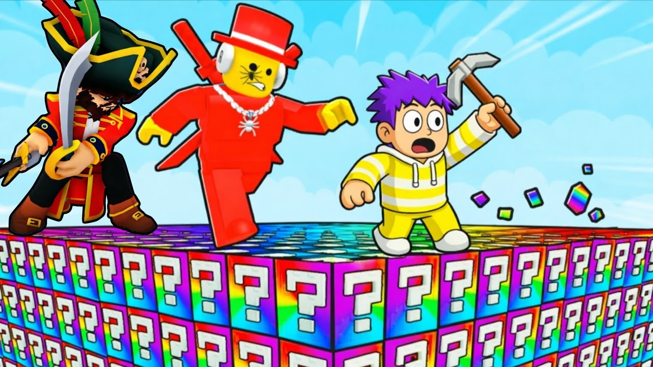 ADMIN ABUSE SAMMY VS BAJAK LAUT AKU INCAR OG MEOWL! Roblox Break the Lucky Blox Indonesia #4