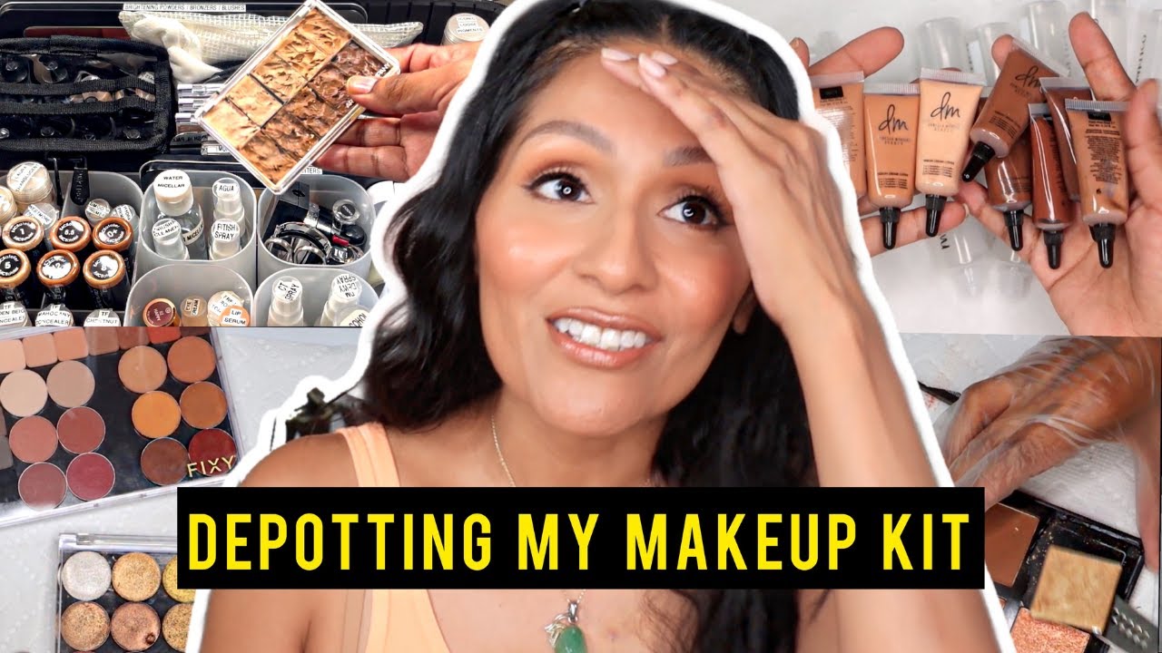 DOWNSIZING MY MAKEUP KIT | MUST HAVE  CONTAINERS, ORGANIZATION TIPS!