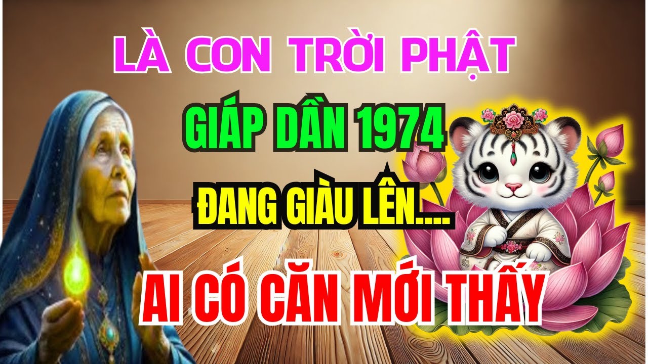 Bí Mật Lần Đầu Tiết Lộ: Giáp Dần 1974 Có CĂN LÀNH - PHÚC DÀY MỆNH LỚN, Không Xem Là Hối Hận cả đời