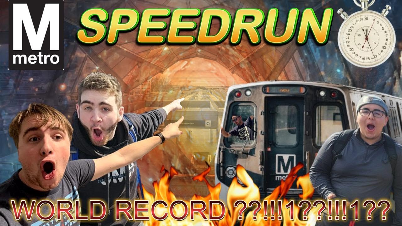 DEREK AND I SPEEDRUN THE DC METRO SYSTEM (and Fredy!) THIRD TIME'S A CHARM??????