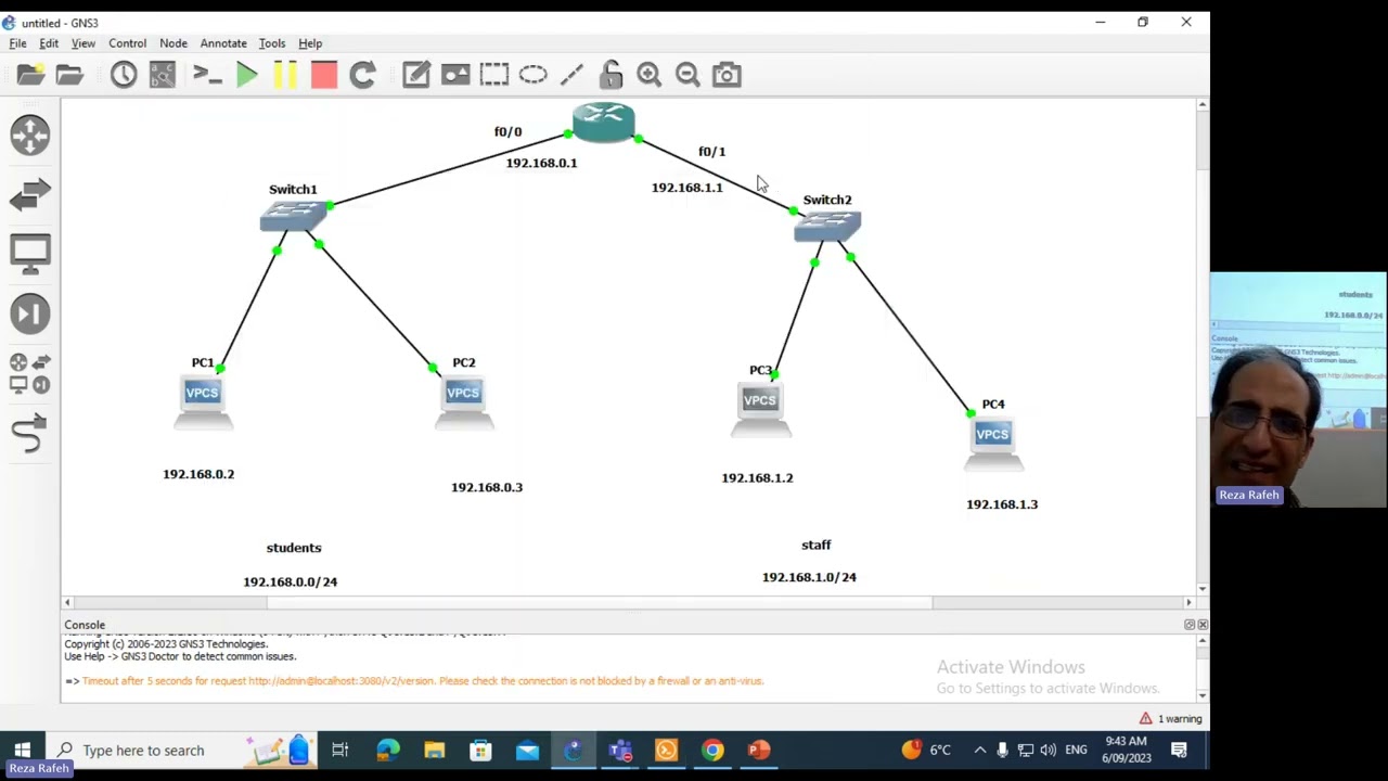 GNS3 Tutorial   Part 1 Subnetting,  Router Configuration and DHCP
