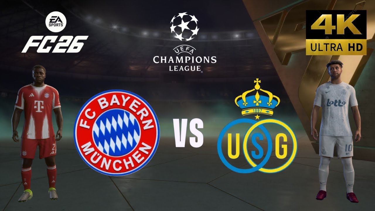 FC 26 - Bayern Munich vs Royale Union - All Goals - Champions League 25/26 Full Match - PC [4K60]