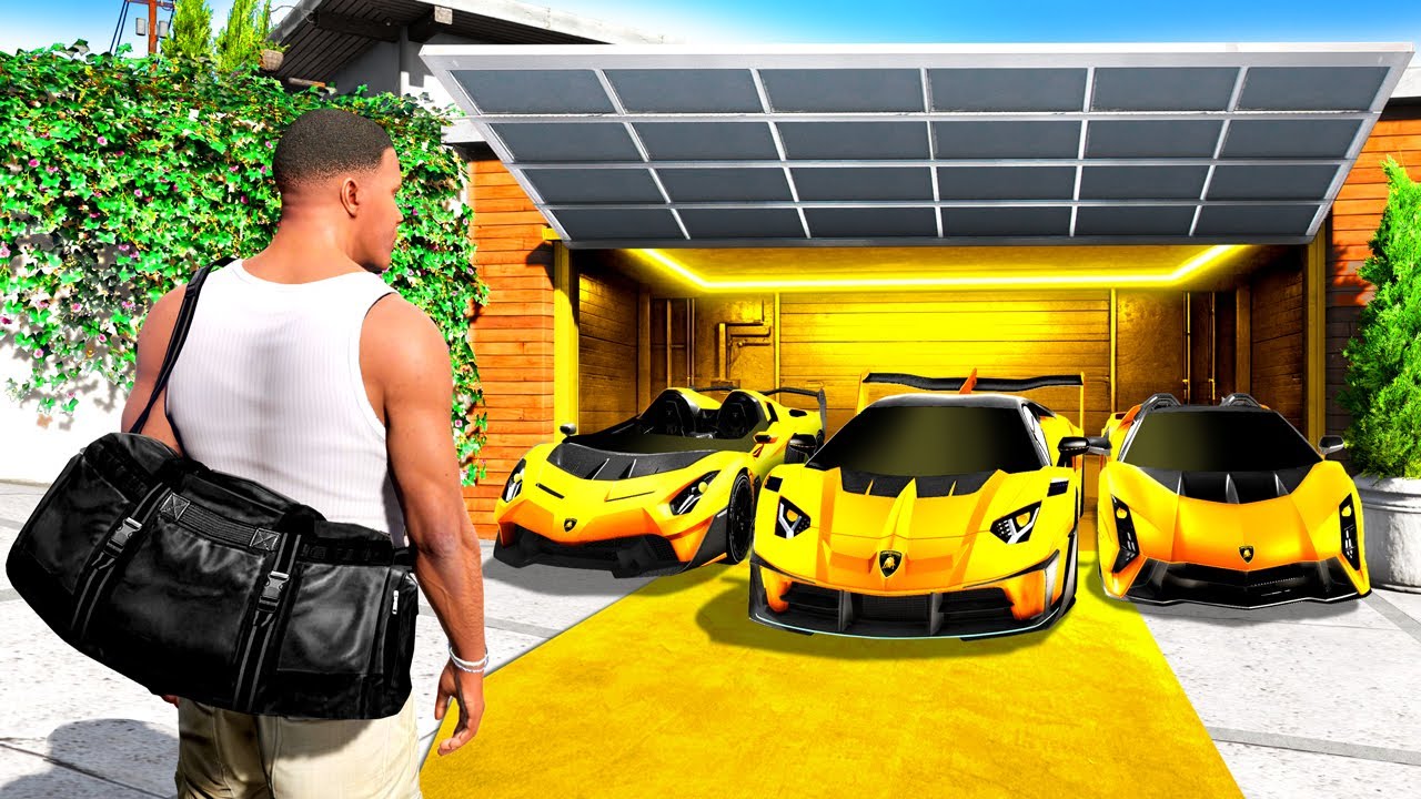 Собираем ВСЕ ЗОЛОТЫЕ LAMBORGHINI в GTA 5!