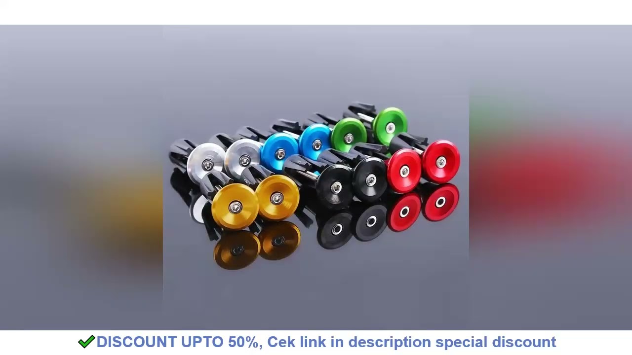 6 Colors 1 Pair Bicycle Handle Bar Cap End Plugs Bike Bicycle Aluminum Handlebar Grips Handle Bar Ca