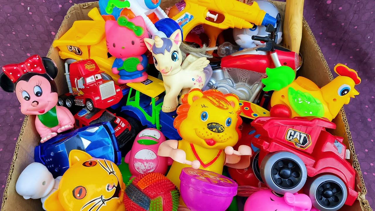 05 27 minutes satisfying toys unboxing surprising moter bike gun 🔫 hen tractor troli cutie horse 🐎