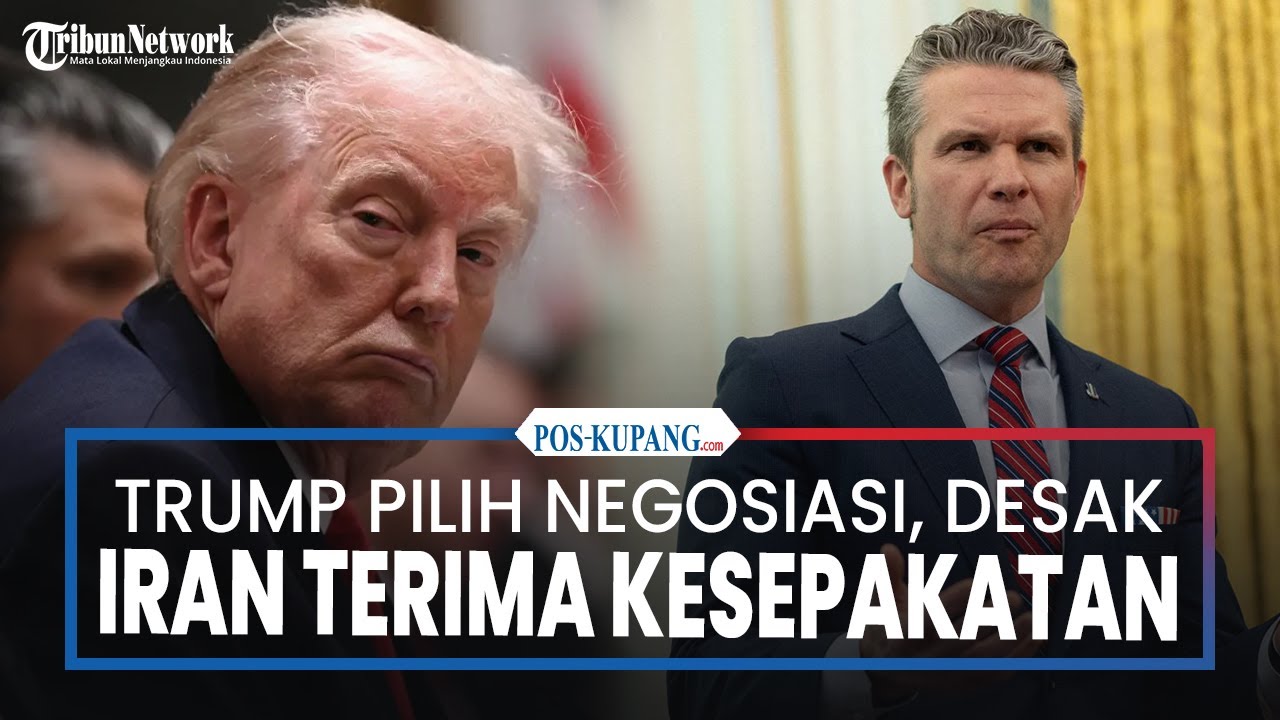 Menhan AS: Trump Pilih Negosiasi, Desak Iran Terima Kesepakatan