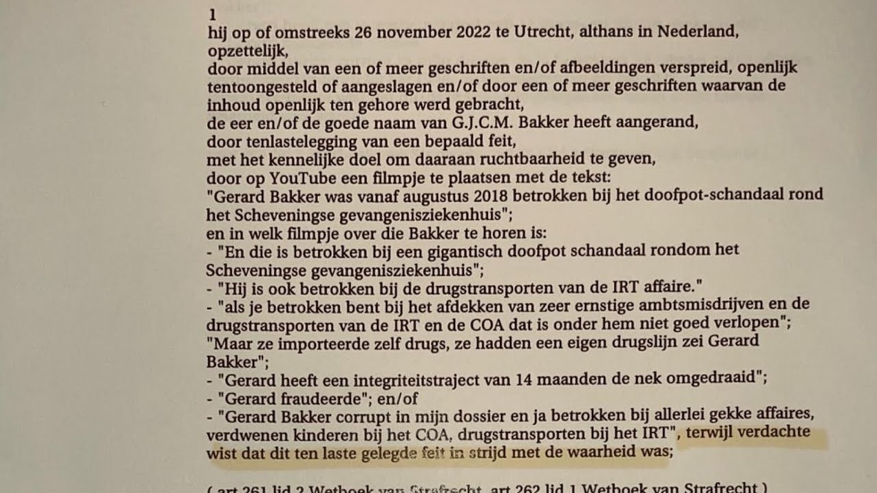 Bericht voor OM-topman Rinus Otte || Corruptieschandaal bij openbaar ministerie Midden-Nederland 