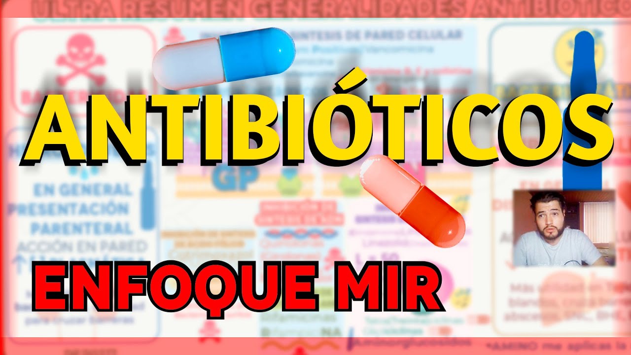 ANTIBIÓTICOS, GENERALIDADES, CLASIFICACIÓN MNEMOTÉCNIAS FARMACOLOGÍA MIR
