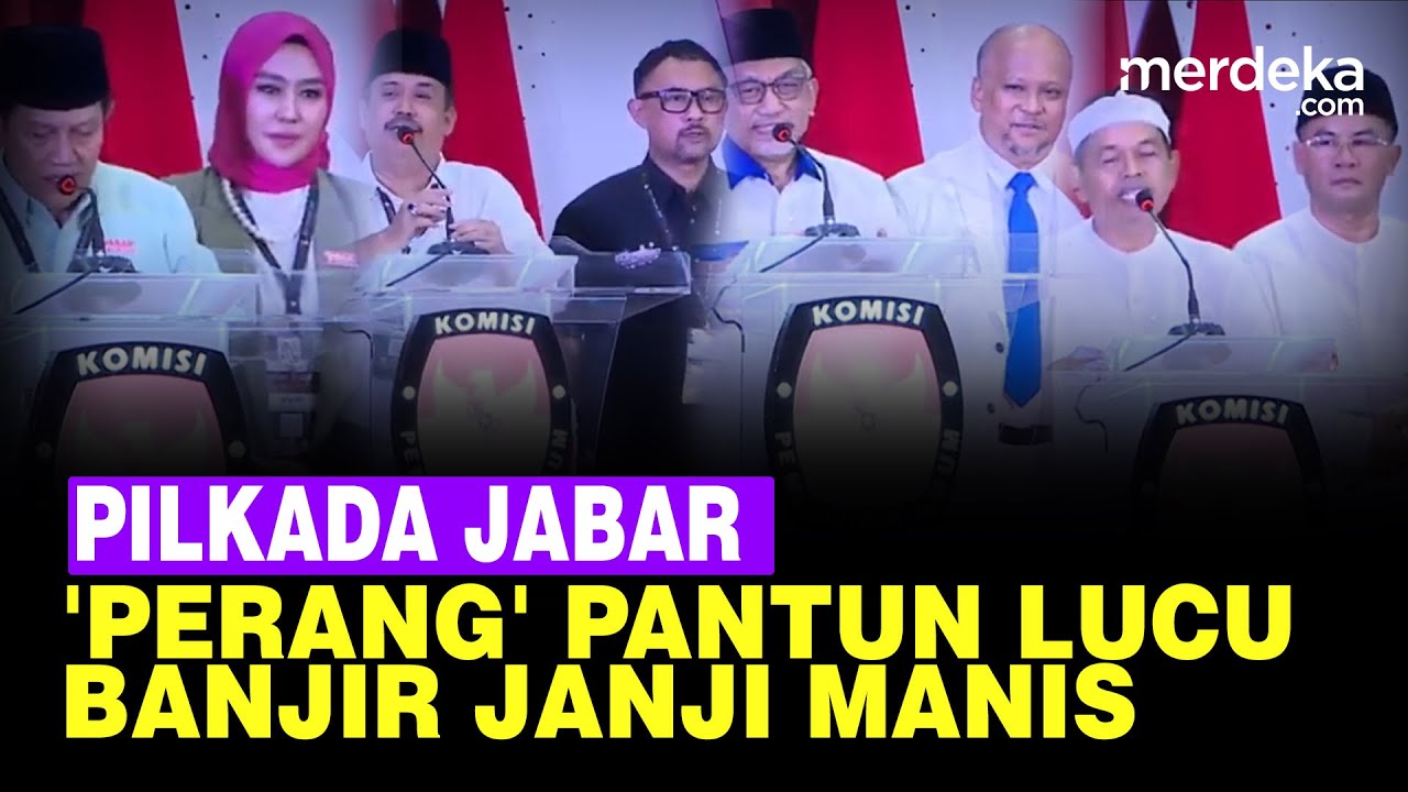 [FULL] Momen Lucu Para Cagub Perang Pantun Usai Ambil Nomor Urut, Janji Manis Bertebaran