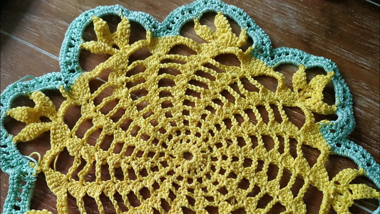 Spiralstern Häckeldeckchen
