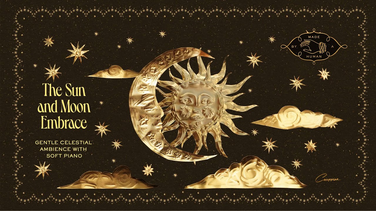 The Sun and Moon Embrace | Gentle Celestial Music and Ambience with Soft Piano
