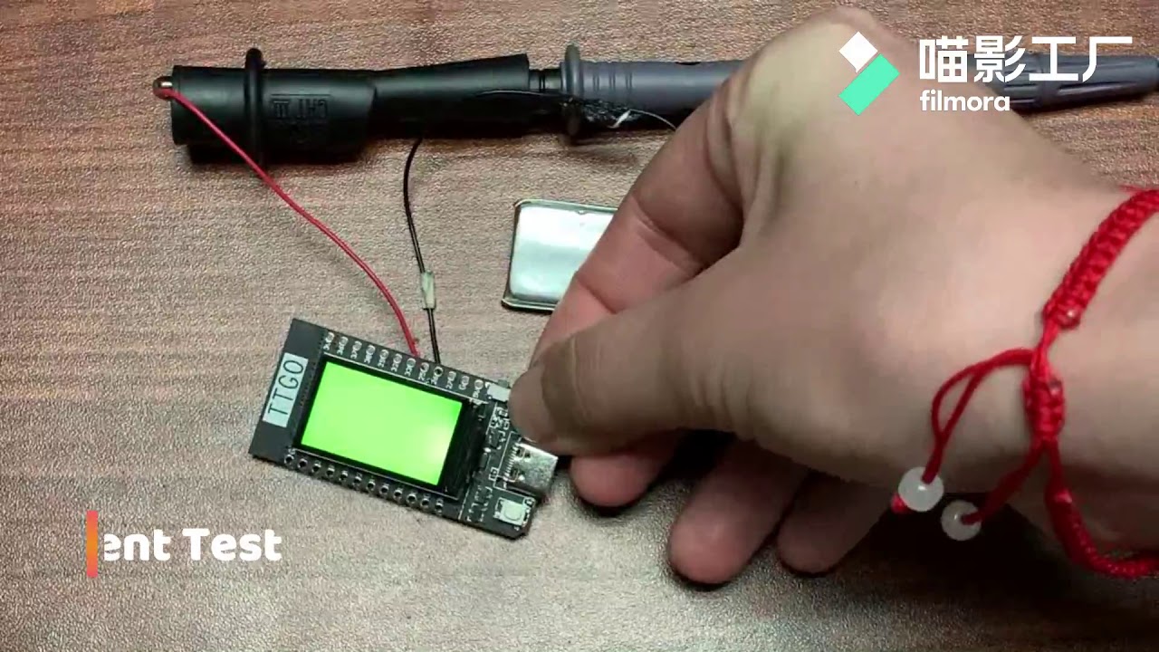 TTGO Color LCD Screen T-Display Power Test Video