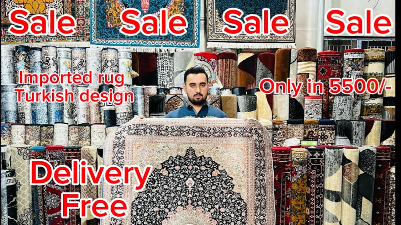 SALE SALE SALE ON IMPORTED RUGS SIZE4/6 ONLY IN 5500/- with delivery free