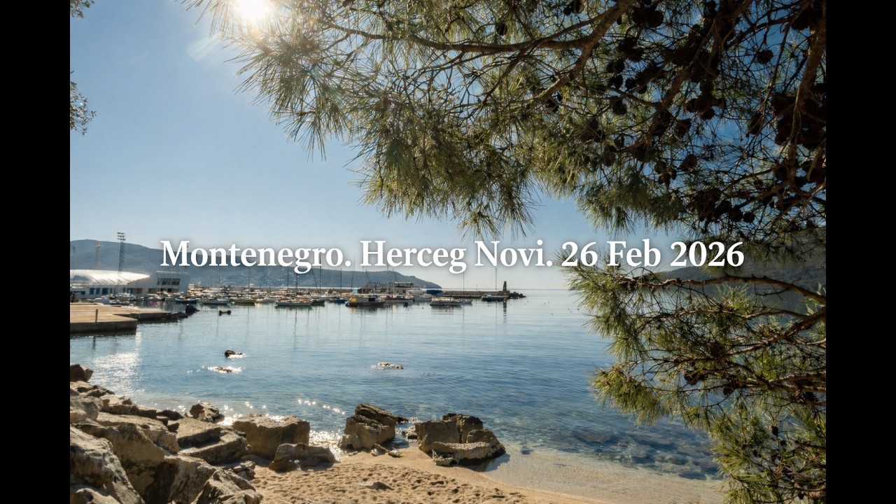 Cinematic Morning Walk in Montenegro | Herceg Novi Promenade | February 2026 | HD Atmosphere