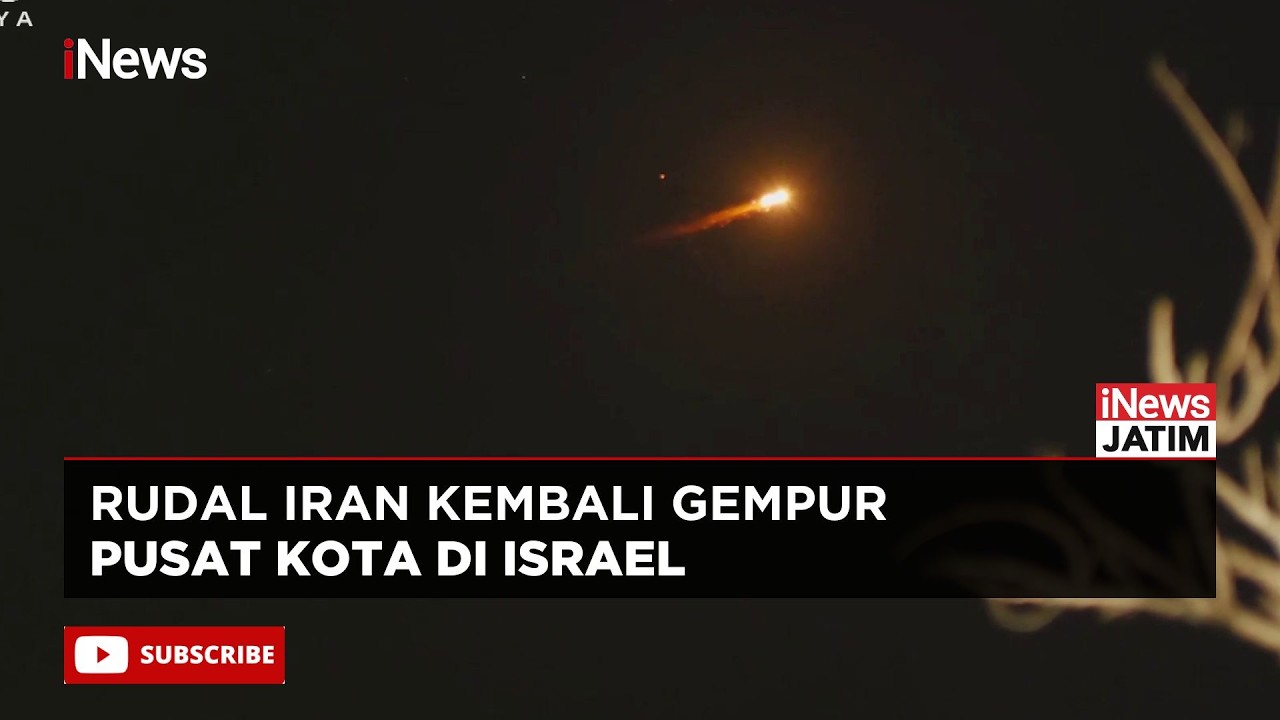 Pantang Menyerah!! Iran Kembali Bombardir Tel Aviv dengan Rudal Ganda