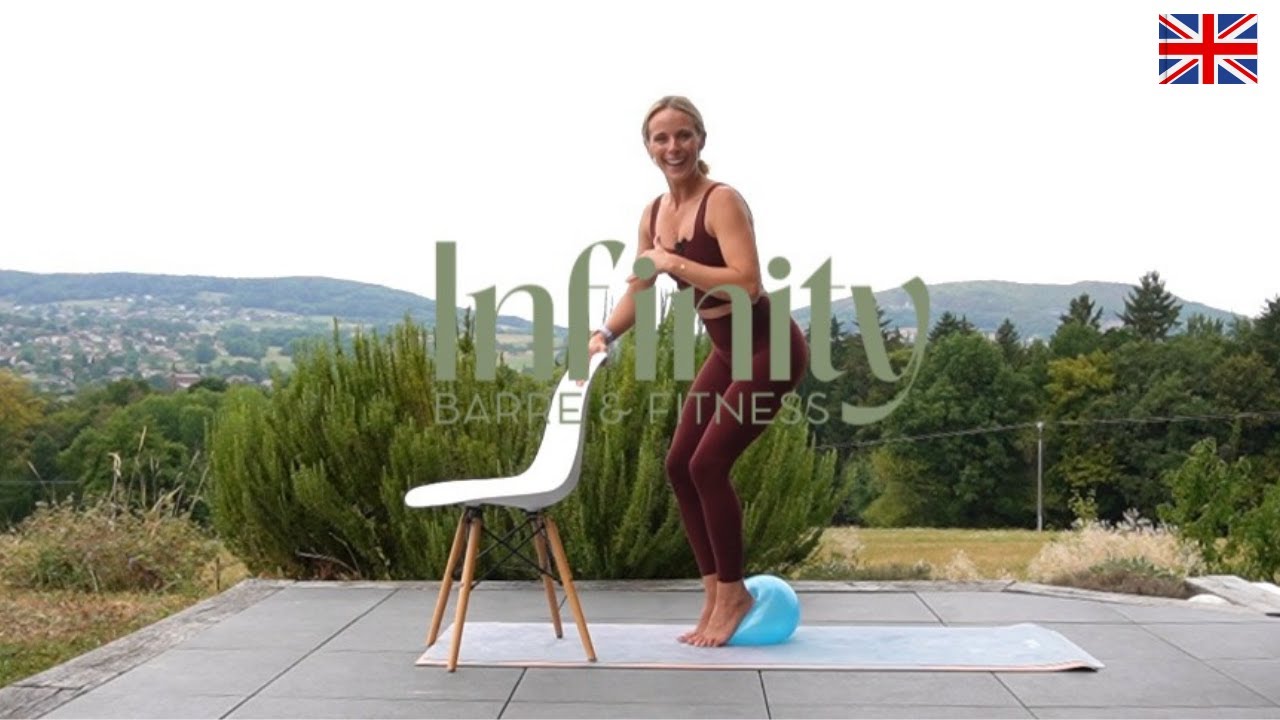 Full Body Barre with Chair & Pilates Ball | Slow Burn & Deep Core