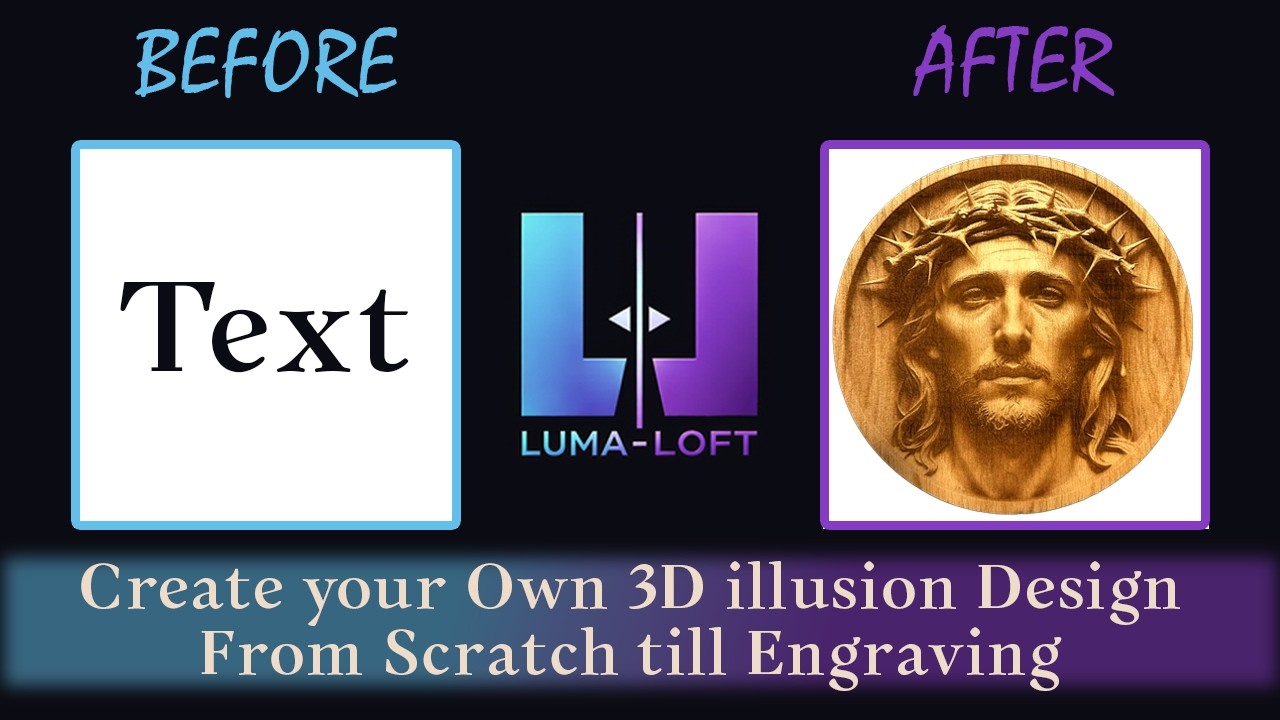Create a 3D Illusion Easter Design for Laser Engraving | Full Workflow – Luma-Loft