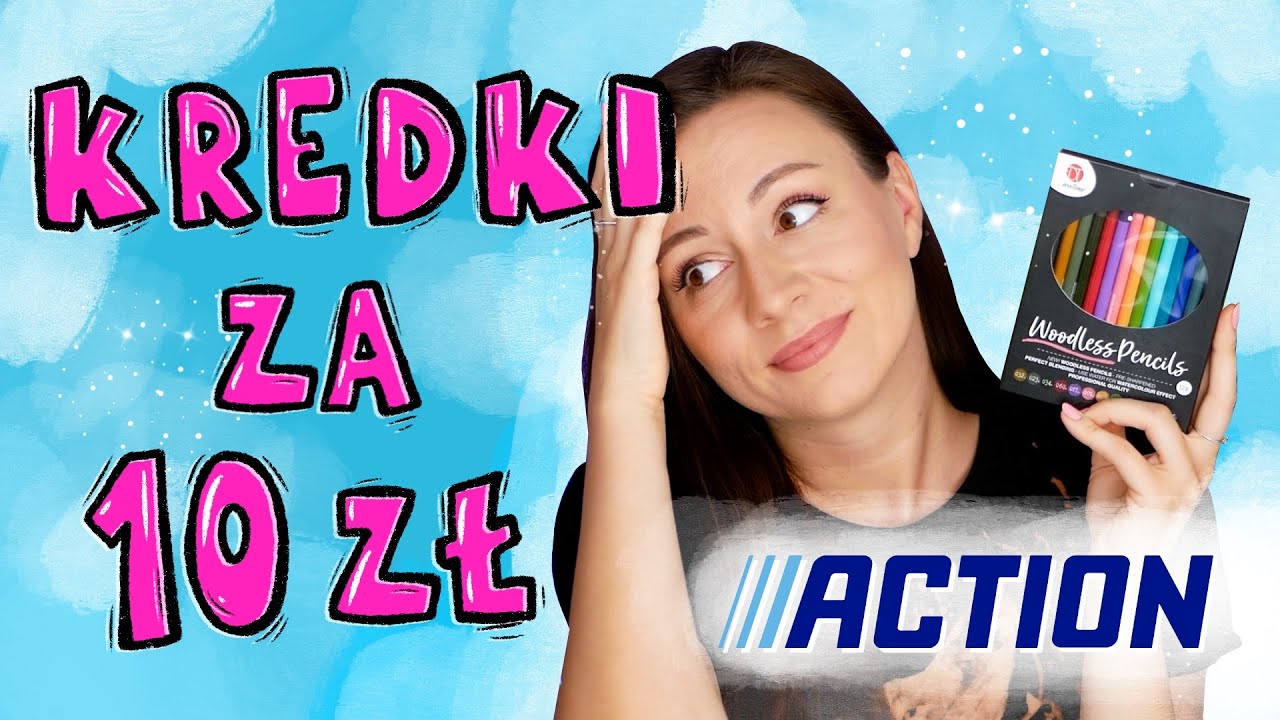 BEZDRZEWNE akwarelowe KREDKI z Action?!