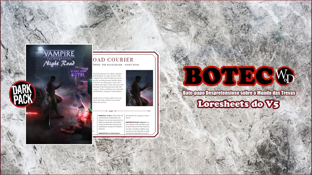 Boteco WoD | Loresheets do V5 